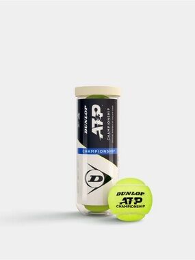 Dunlop ATP Championship Tennis Balls - Yellow (3-Pack Tube)